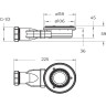 Душевой поддон из искусственного мрамора BELBAGNO TRAY-MR-UNO-AH-140/90-35-W-NO