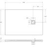 Душевой поддон из литьевого мрамора 120x80 см BELBAGNO TRAY-MR-UNO-AH-120/80-35-W