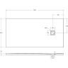 Душевой поддон из литьевого мрамора 160x80 см BELBAGNO TRAY-MR-UNO-AH-160/80-35-W