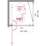 Душевой уголок 100x100 см BELBAGNO MARMI-A-1-100-C-Cr