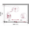 Душевой уголок BELBAGNO ACQUA-AH-1-110/80-C-Cr