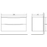 Левая боковина базы под раковину BELBAGNO MARINO-1000-2C-SO-BO-SIDEL