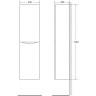 Шкаф подвесной BELBAGNO FLY-MARINO-1500-2A-SC-RCA-P-R