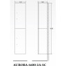 Шкаф подвесной Pietra Bianca BELBAGNO AURORA-1600-2A-SC-PB-P-R