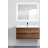 Тумба со столешницей и накладной раковиной подвесная BELBAGNO KRAFT 100 KRAFT100RT-KEPMGL-1084-H316-SET